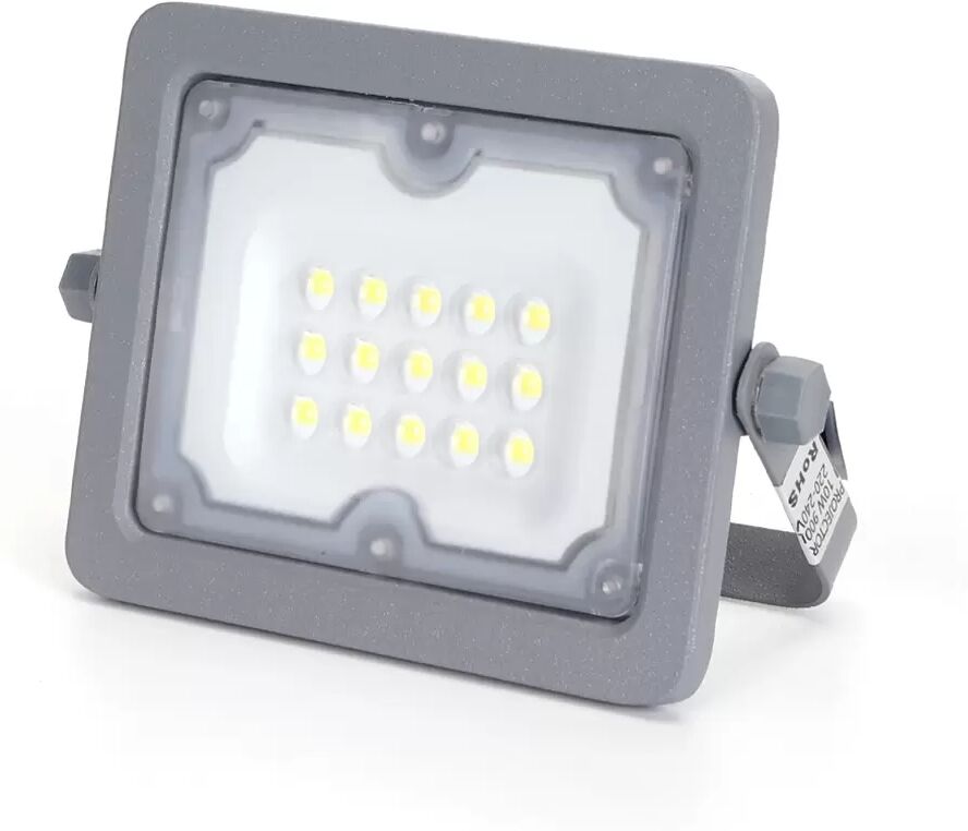 Faro proiettore Led 10W Grigio da esterno IP65 Bianco freddo 6500K Aigostar