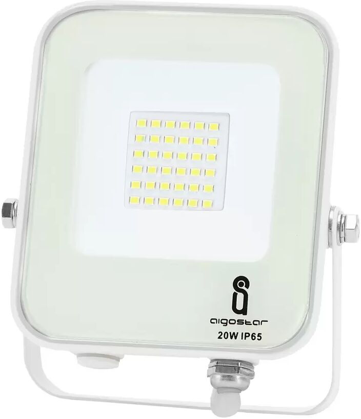 Faro proiettore Led 20W Bianco da esterno IP65 Bianco freddo 6500K Aigostar