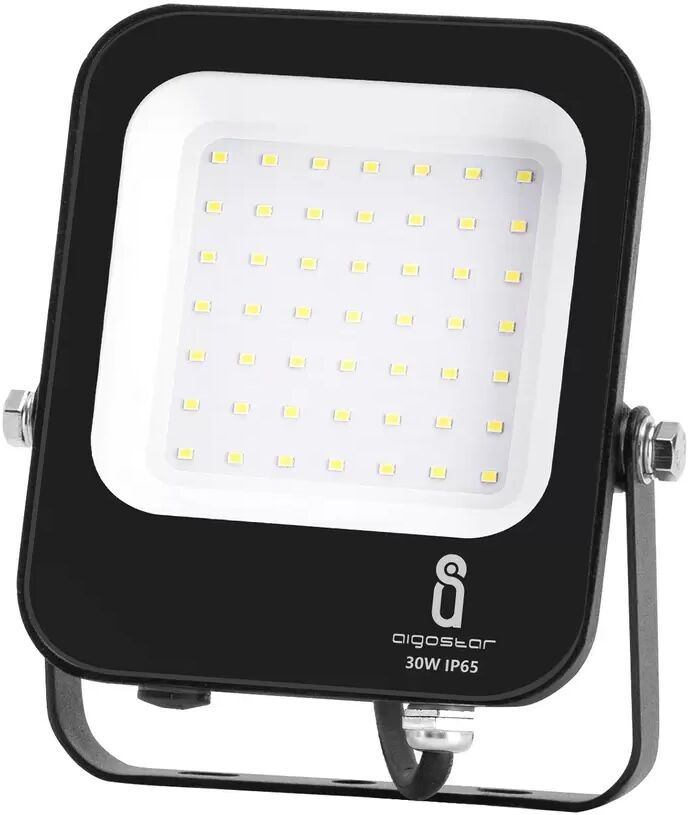 Faro proiettore Led 30W Nero da esterno IP65 Bianco freddo 6500K Aigostar