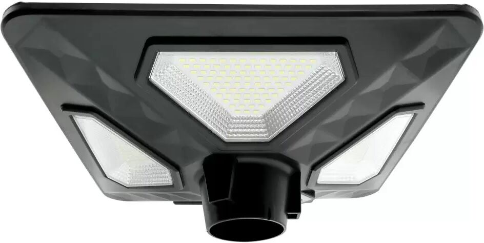 Lampione Led 80W Nero con pannello solare IP65 Bianco freddo 6000K con sensore crepuscolare e di movimento M LEDME