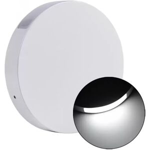 Applique Led da parete slim 6W rotonda Bianco Doppia emissione Bianco freddo 6500K Wisdom