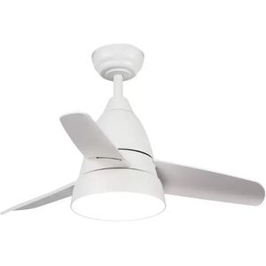 Lampadario Ventilatore da soffitto White Silence 24W illuminazione Led regolabile con telecomando M LEDME