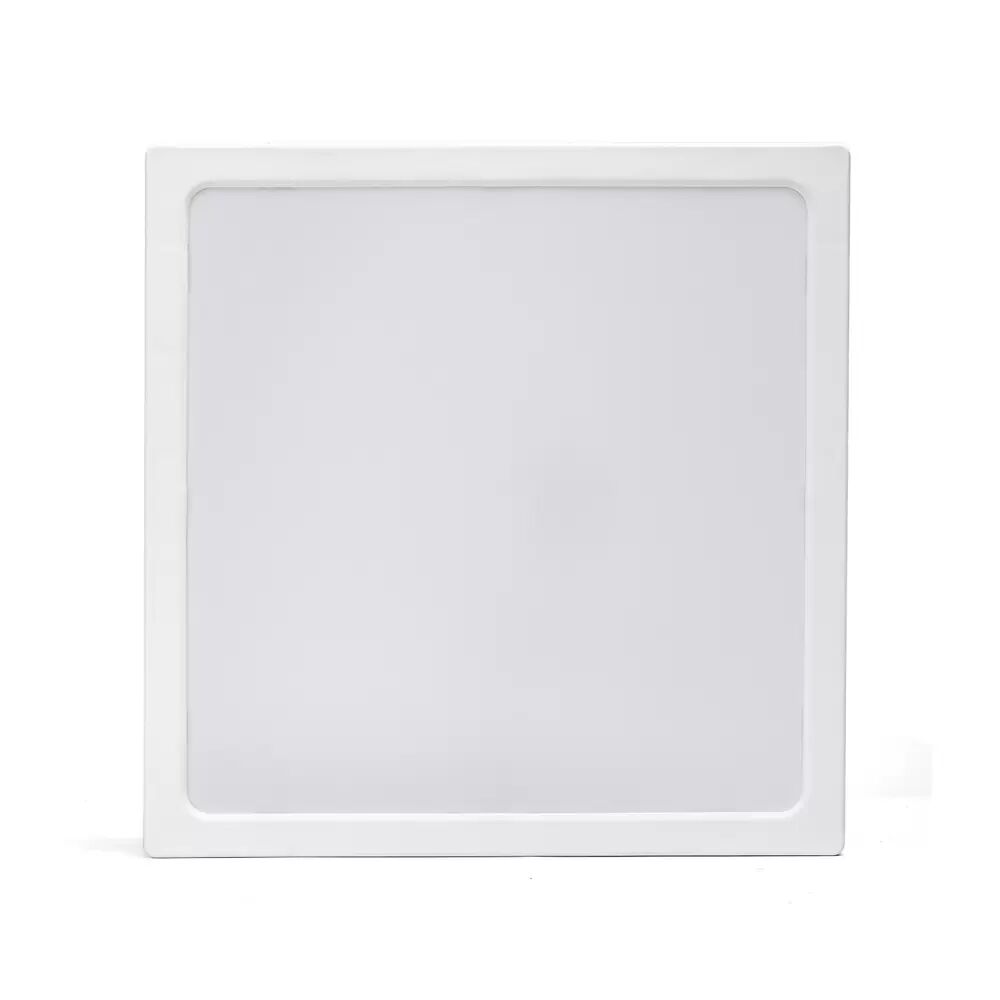 Plafoniera Led slim 24W Bianca Quadrata Bianco caldo 3000K Aigostar