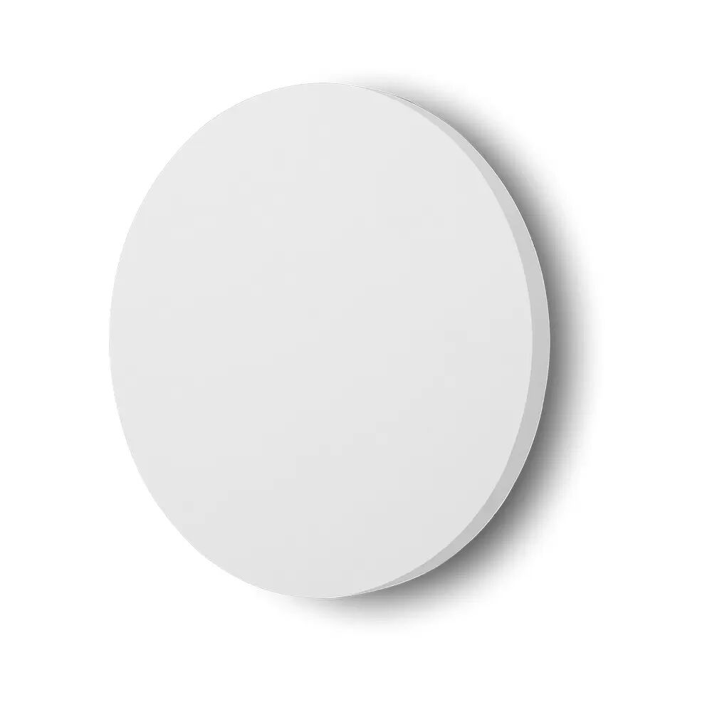 Applique Led da parete in gesso 6W rotonda Bianco caldo 3000K Novaline