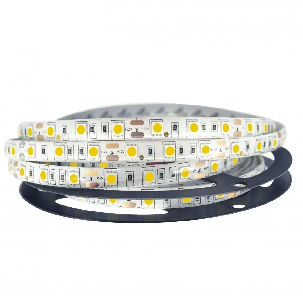 Striscia Led 12V 70W SMD 5050 5 metri IP65 Bianco Neutro 4000K M LEDME