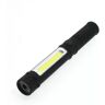 Torcia Led COB Nera 4W doppia emissione con calamita e clip IP65 Bianco freddo 6000K M LEDME