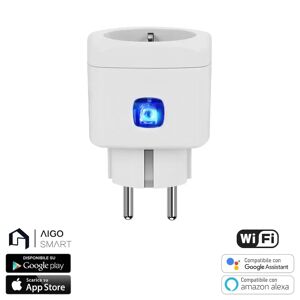 Presa Smart spina Shuko WiFi 10A Aigostar