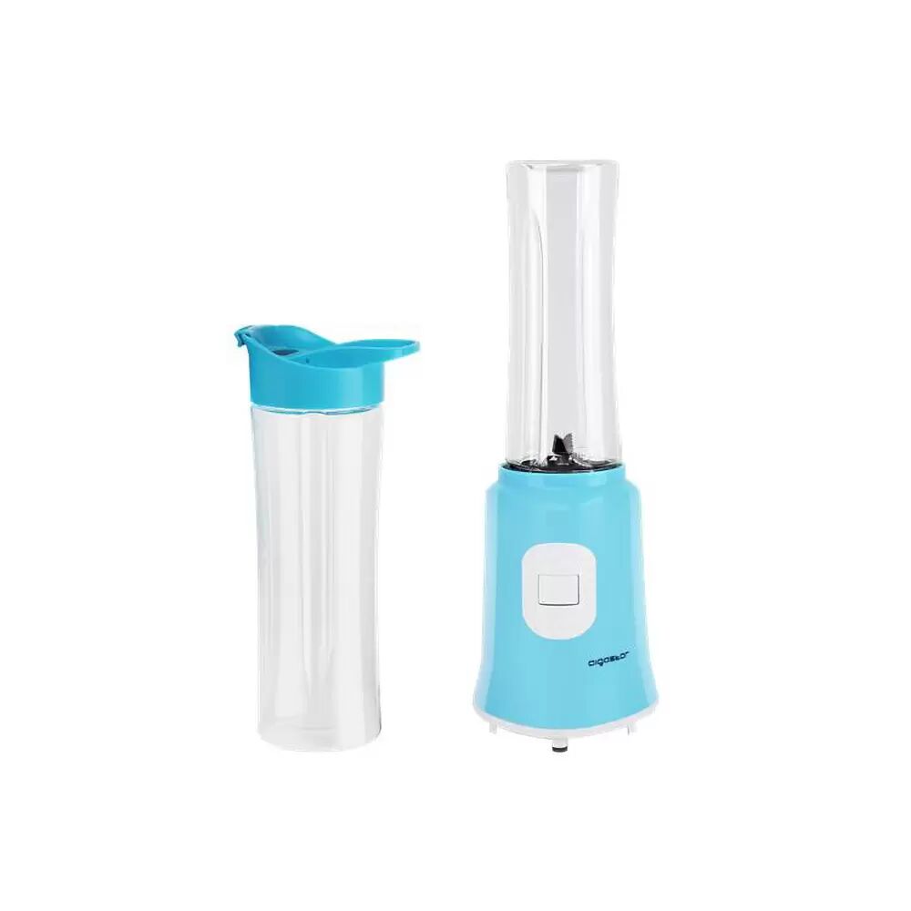 Frullatore 300W con borraccia portatile Bianco e Blu senza BPA Aigostar