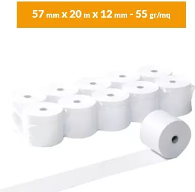 Offertecartucce.com Rotoli carta termica 57&#215;20 (10 pz) per POS