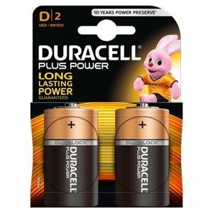 Offertecartucce.com Duracell Plus Power 2 Batterie Torcia D 1,5V Alcaline