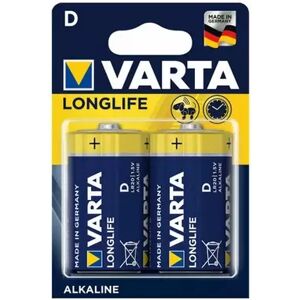 Offertecartucce.com Varta Longlife 2 Batterie torcia D 1,5V Alcaline