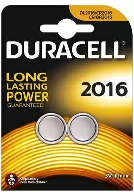 Offertecartucce.com Duracell 2 Batterie bottone CR2016 3V Litio