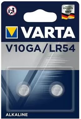 Offertecartucce.com Varta 2 Batterie bottone V10GA 1,5V Alcaline