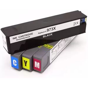 Offertecartucce.com 4 Cartucce Hp 973X Multipack Nero + Colore compatibile per Hp PAGEWIDE PRO 477