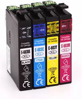 offertecartucce.com 4 cartucce epson t03a6 multipack nero + colore compatibile per epson expression home xp-4105