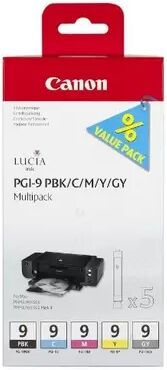 Cartuccia Canon 1034B013 Multipack PGI-9 (Conf. da 2 pz.) originale NERO+COLORE