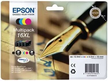 Cartuccia originale Epson WORKFORCE WF-2510WF NERO+COLORE