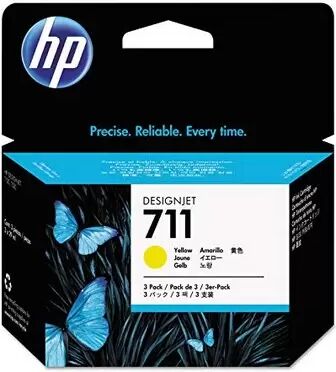 Cartuccia originale Hp CZ136A Multipack 711 (Conf. da 3 pz.) GIALLO