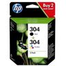 Cartuccia Hp 3JB05AE Multipack 304 (Conf. da 2 pz.) originale NERO+COLORE