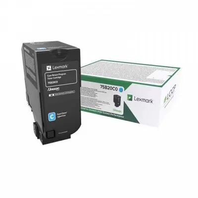 Toner Lexmark 75B20C0 originale CIANO