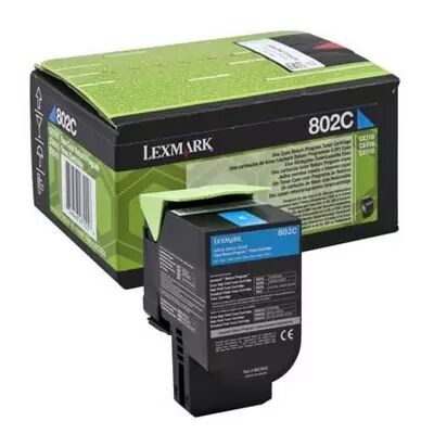 Toner originale Lexmark 80C2SC0 802SC CIANO