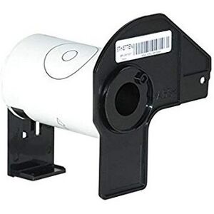 Offertecartucce.com Etichette adesive per etichettatrice compatibile Brother QL-1110 NERO SU BIANCO