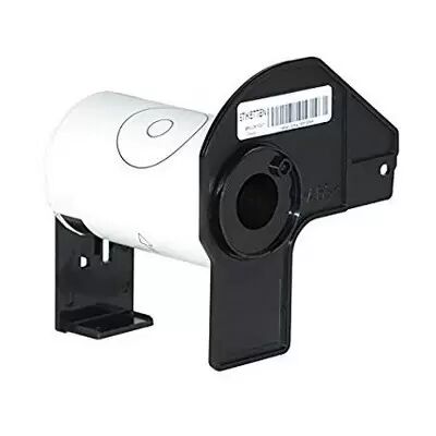 Offertecartucce.com Etichette adesive per etichettatrice compatibile Brother QL-1050 NERO SU BIANCO