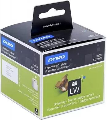 Etichette adesive per etichettatrice originale Dymo S0722430A 99014 LW da 54&#215;101 mm (Rotolo 220 etichette) BIANCO