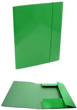 Offertecartucce.com Cartellina Sunlux 3 lembi formato A4 dorso 2 cm verde con elastico 1 pz.