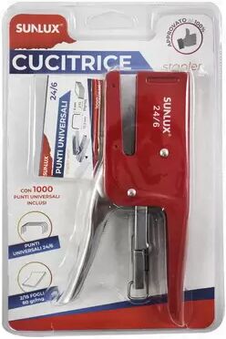 Offertecartucce.com Cucitrice Sunlux a pinza passo 24/6 colori assortiti 1 pz.