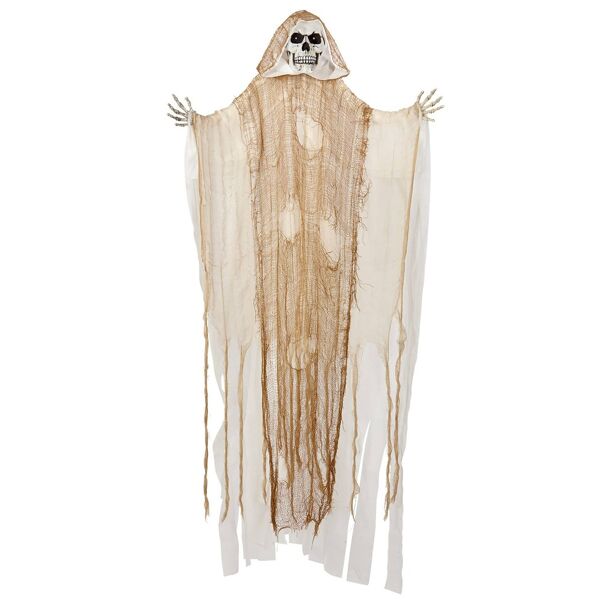 widman scenografia scheletro luminoso con tunica bianca
