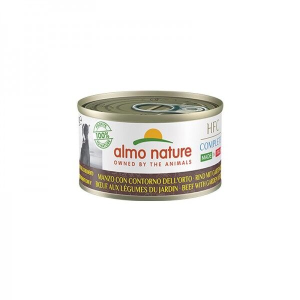 almo nature hfc natural made in italy manzo con contorno dell'orto umido per cani - 95 g
