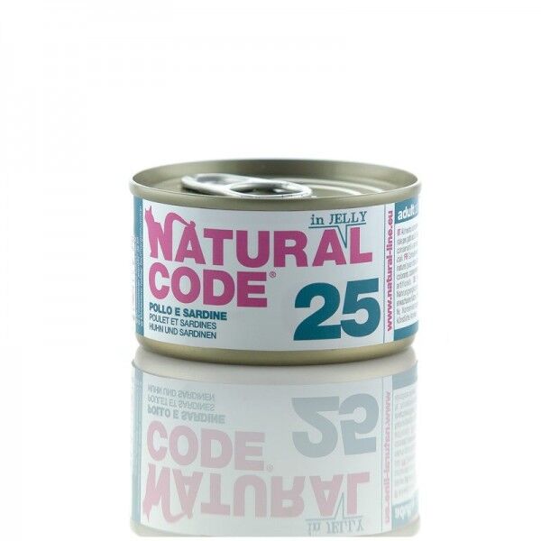 Natural Code Jelly Pollo e Sardine per Gatti 85gr - 85 g - KIT 6x PREZZO A CONFEZIONE