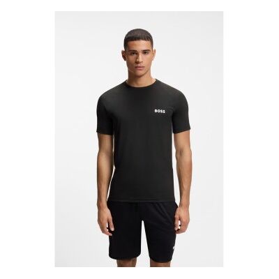 Boss per uomo. 50554544 T-shirt sportiva slim fit nera (S), Nero, Casual, Sportivo, Multisport, Poliestere, Manica corta Boss per uomo. 50554544 T-shirt sportiva slim fit nera (S), Nero, Casual, Sportivo, Multisport, Poliestere, Manica corta