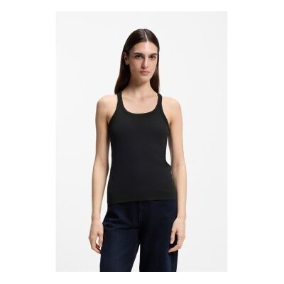 Boss per donna. 50554664 canotta nera da corsa (M), Nero, Casual, Cotone, Senza maniche / cinghie Boss per donna. 50554664 canotta nera da corsa (M), Nero, Casual, Cotone, Senza maniche / cinghie