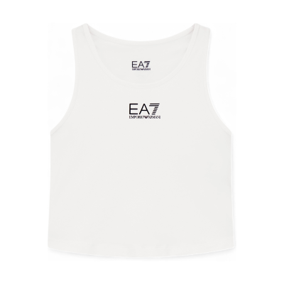EA7 per ragazza. 7G000110_AF14524 Top da tennis bianco Pro Girl (6años= 118cm), Sportivo, Poliamide, Senza maniche / cinghie, moda per bambi EA7 per ragazza. 7G000110_AF14524 Top da tennis bianco Pro Girl (6años= 118cm), Sportivo, Poliamide, Senza maniche / cinghie, moda per bambi
