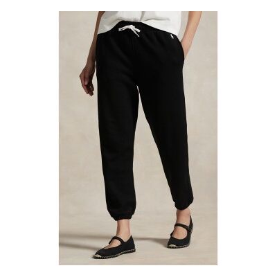 Polo Ralph Lauren per donna. 211971694004 Pantaloni della tuta in felpa con coulisse nero (XS), Casual, Sportivo, Cotone Polo Ralph Lauren per donna. 211971694004 Pantaloni della tuta in felpa con coulisse nero (XS), Casual, Sportivo, Cotone