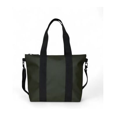 Rains unisex. 14160 Mini borsa tote verde (OSFA), Casual, Poliestere Rains unisex. 14160 Mini borsa tote verde (OSFA), Casual, Poliestere