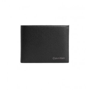 Calvin per uomo. K50K507896 Portafoglio in pelle con scomparto per banconote e portamonete nero -9c12,5c1cm- (OSFA), Casual