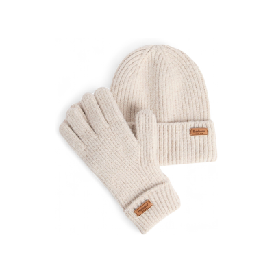 Barbour per donna. LGS0108 Set regalo berretto e guanti Pendle (OSFA), Beige, Casual, Poliestere Barbour per donna. LGS0108 Set regalo berretto e guanti Pendle (OSFA), Beige, Casual, Poliestere