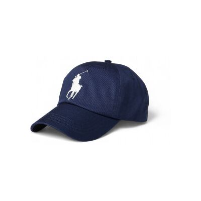 Polo Ralph Lauren unisex. 710673584013 Cappellino chino con visiera e logo blu navy (OSFA), Casual, Cotone Polo Ralph Lauren unisex. 710673584013 Cappellino chino con visiera e logo blu navy (OSFA), Casual, Cotone
