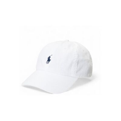 Polo Ralph Lauren per uomo. 710548524011 Berretto in panno chino di cotone bianco (OSFA), Casual Polo Ralph Lauren per uomo. 710548524011 Berretto in panno chino di cotone bianco (OSFA), Casual