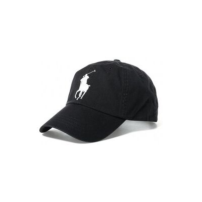 Polo Ralph Lauren unisex. 710673584015 Cappellino chino con visiera con logo nero (OSFA), Casual, Cotone Polo Ralph Lauren unisex. 710673584015 Cappellino chino con visiera con logo nero (OSFA), Casual, Cotone