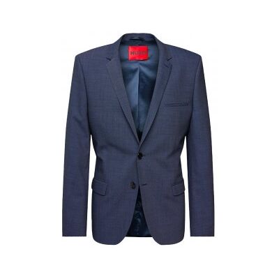 HUGO per uomo. 50495628 Blazer blu Colbert (54), Casual, Classico, Poliestere HUGO per uomo. 50495628 Blazer blu Colbert (54), Casual, Classico, Poliestere