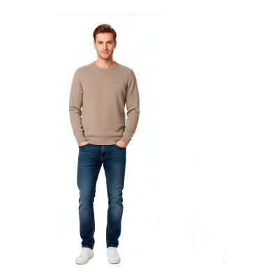 Tommy Jeans per uomo. DM0DM21787 Maglione marrone senza tempo (XXL), Casual, Cotone, Taupe Tommy Jeans per uomo. DM0DM21787 Maglione marrone senza tempo (XXL), Casual, Cotone, Taupe