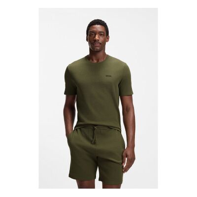 Boss per uomo. 50535891 Maglietta a nido d'ape verde (S), Casual, Cotone, Manica corta Boss per uomo. 50535891 Maglietta a nido d'ape verde (S), Casual, Cotone, Manica corta