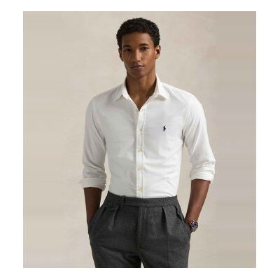 Polo Ralph Lauren per uomo. 710736557002 Camicia Oxford slim fit bianca tinta in capo (L), Bianco, Casual, Cotone, Classico, Manica lunga Polo Ralph Lauren per uomo. 710736557002 Camicia Oxford slim fit bianca tinta in capo (L), Bianco, Casual, Cotone, Classico, Manica lunga