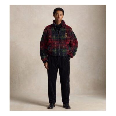 Polo Ralph Lauren per uomo. 710B28601001 Giacca in pile Relaxed Fit rossa (M), Rosso, Casual, Multicolore, Poliestere Polo Ralph Lauren per uomo. 710B28601001 Giacca in pile Relaxed Fit rossa (M), Rosso, Casual, Multicolore, Poliestere