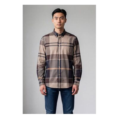 Barbour per uomo. MSH5382 Camicia beige Bearpark (XL), Casual, Cotone, Manica lunga Barbour per uomo. MSH5382 Camicia beige Bearpark (XL), Casual, Cotone, Manica lunga