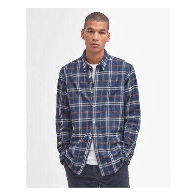 Barbour per uomo. MSH4995 Camicia a maniche lunghe su misura Crossfell Blue (XL), Casual, Cotone, Manica lunga Barbour per uomo. MSH4995 Camicia a maniche lunghe su misura Crossfell Blue (XL), Casual, Cotone, Manica lunga